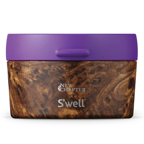 New Chapter x S'well Teakwood Vitamin Organizer