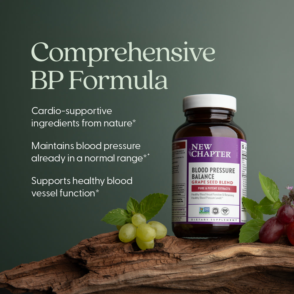 Cardio-supportive ingredients from nature, maintains blood pressure already in a normal range, supports healthy blood vessel function