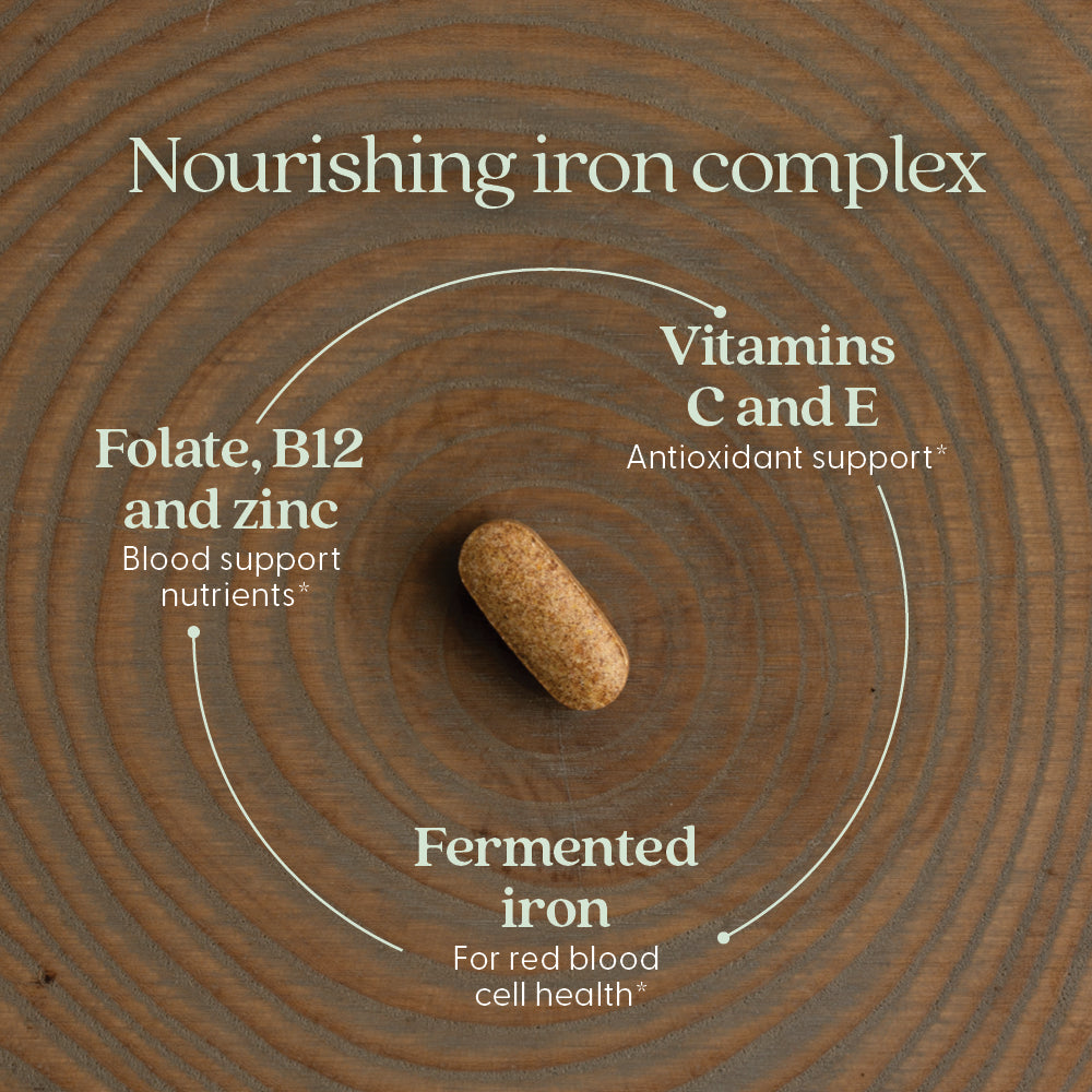 Folate, B12 and Zinc, Vitamins C and E, Fermented Iron