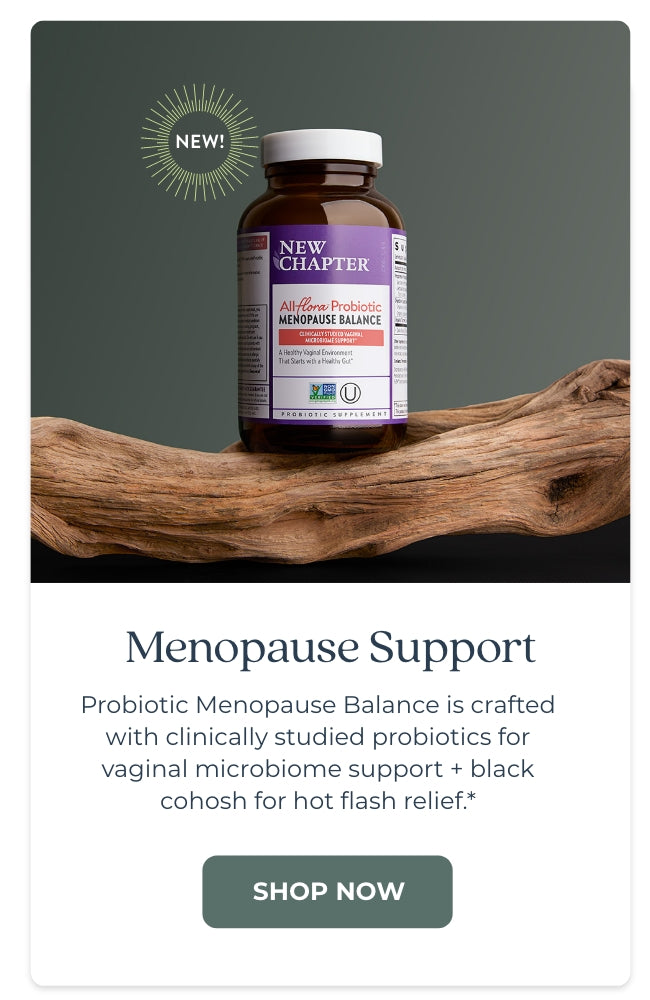 menopause support probiotic menopause balance is crafted with clinically studied probiotics for vaginal microbiome support + black cohosh for hot flash relief.*