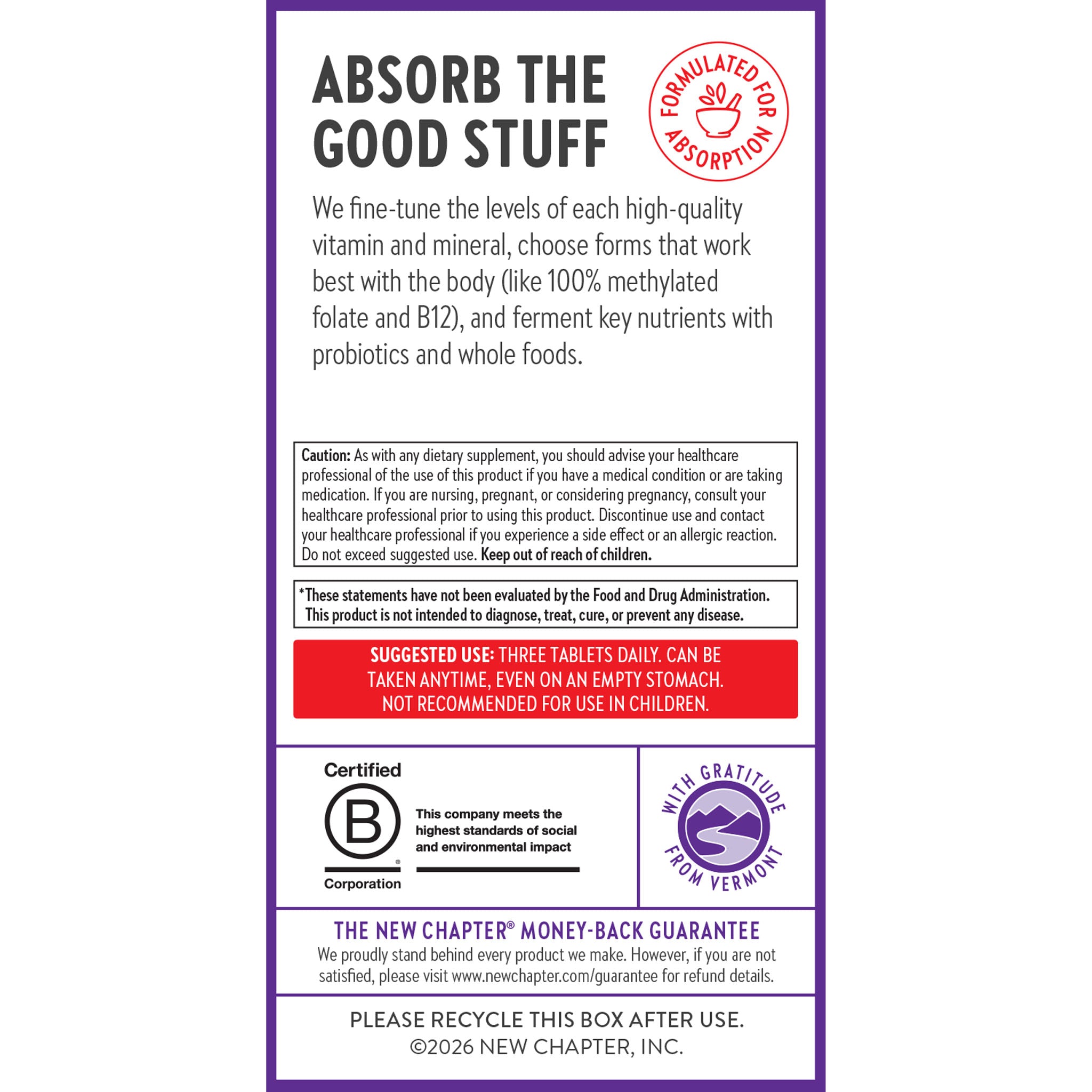 Absorb the Good Stuff